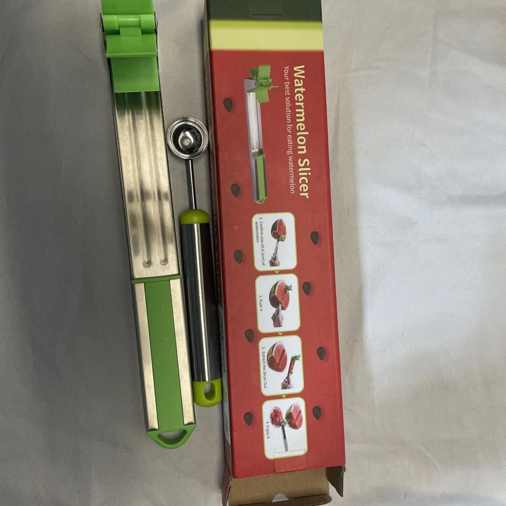 IDADA Watermelon Cubes Slicer/CutterMelon Baller/StainlessSteelknife Corer fruit